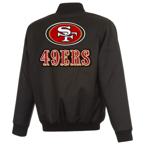 San Francisco Forty Niners (49ers) (NFL) Poly-Twill Jacket - Picture 2 of 6
